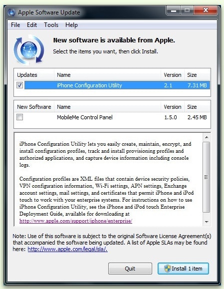 aggiornamento software Apple