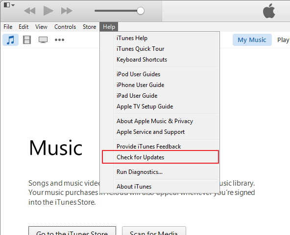 iTunes沒有響應-更新iTunes