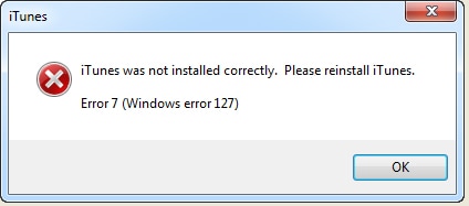 Chyba systému Windows 127