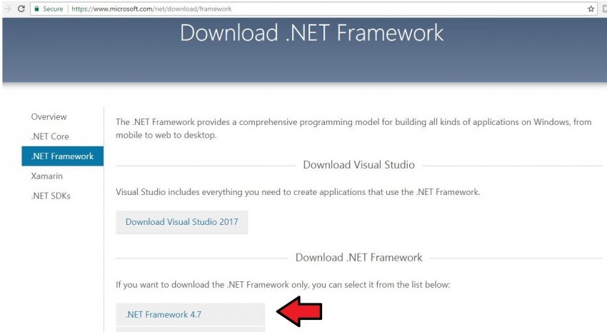 stáhněte si .NET framework