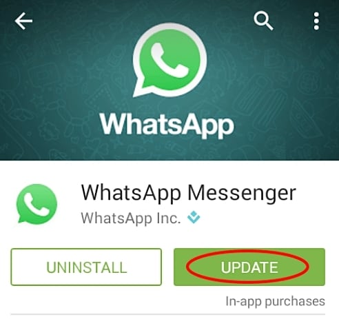 修復whatsapp問題-不支持的應用程序