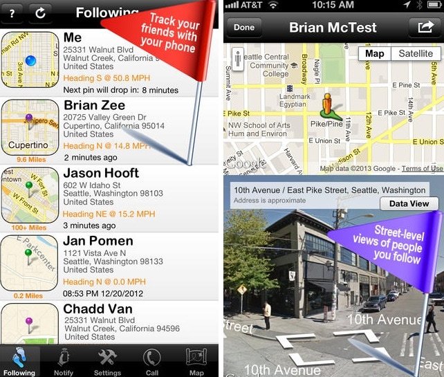 aplicativo de rastreamento do iphone-iTrack