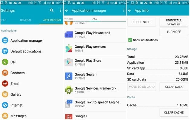 código de error 920-google play store borrar caché