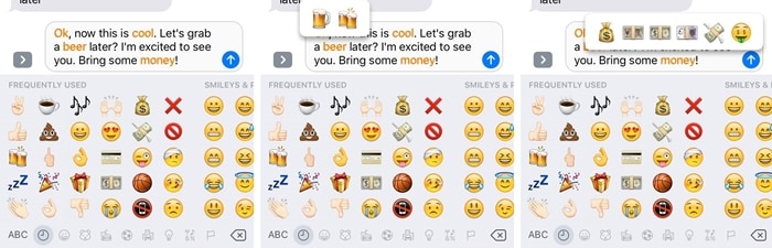 reemplazar palabras con emojis