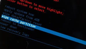 Wischen Sie Cache-Partition