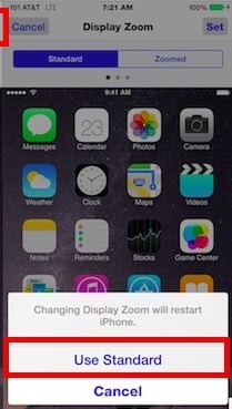 La pantalla del iPhone no gira, usa el estándar