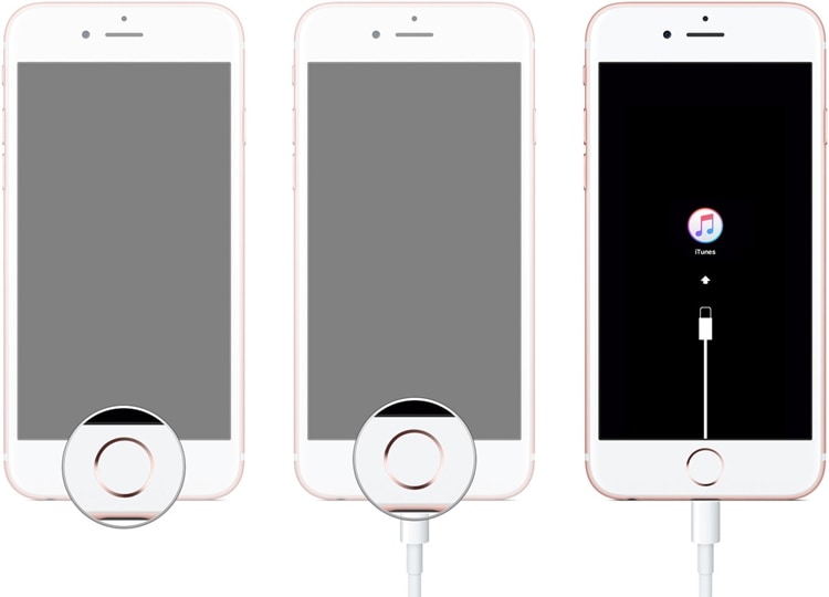 iphone kék képernyő javítása - iphone helyreállítási módban