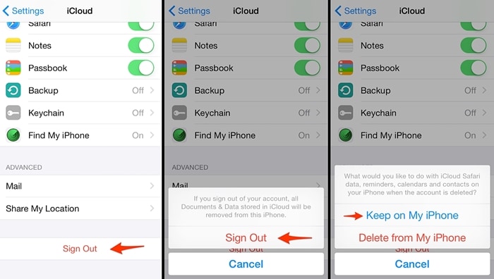 iphone nebude zálohovat na icloud odhlášení a přihlášení k účtu icloud