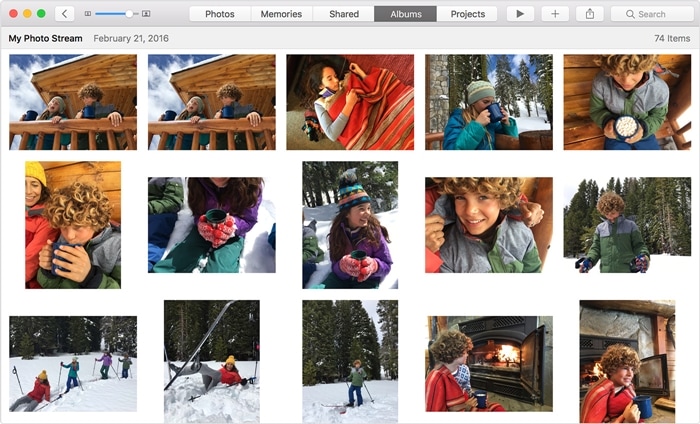 πρόσβαση σε φωτογραφίες icloud από mac