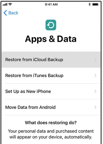 transferir mensagens do iPhone antigo para o iPhone XS (Max) usando o backup do itunes