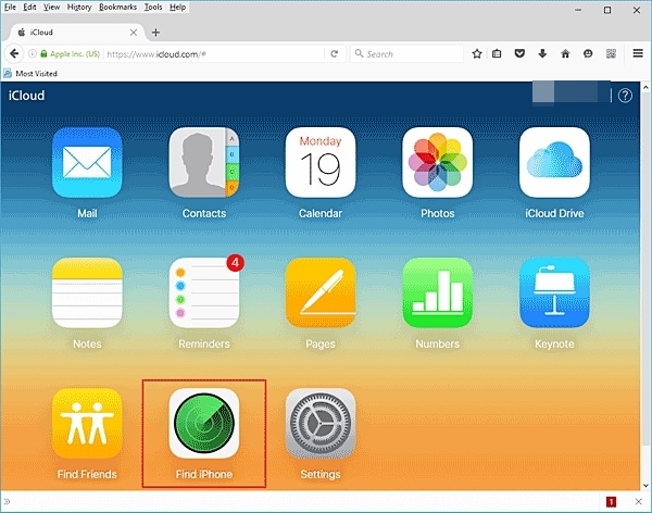 Ontgrendel iPad zonder iTunes - Zoek iPhone