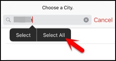 Desbloquear código de acceso de iPhone-Seleccionar todo