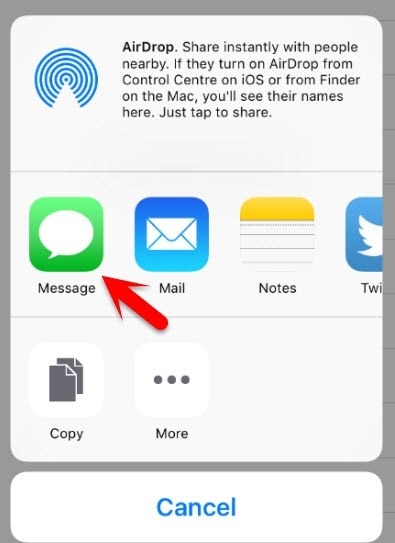 Desbloquear iPhone Passcode-Go con la opción de mensaje