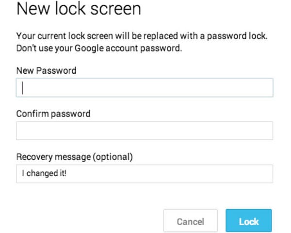 ställ in det tillfälliga lösenordet