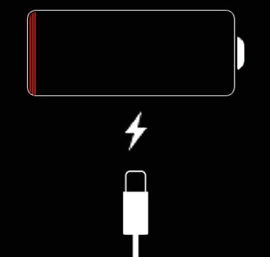 айфон завис на красном экране зарядки