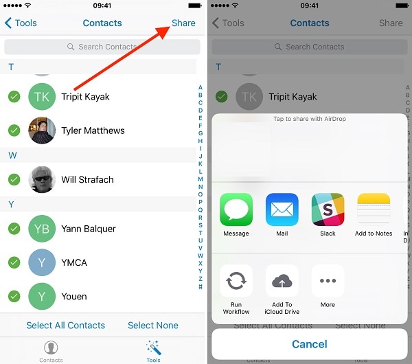 trasferire i contatti da iphone a iphone senza itunes tramite bluetooth