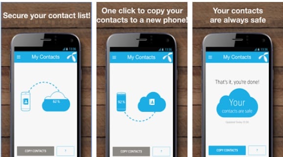 Mis contactos: aplicación de copia de seguridad y transferencia de agenda telefónica