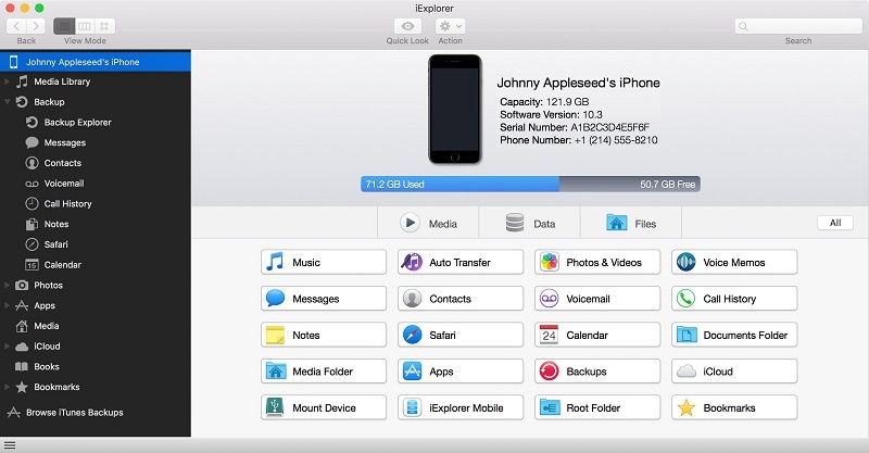 iPhone 文件资源管理器 - iExplorer