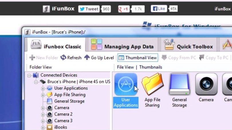 iPhone dosya tarayıcısı - iFunBox