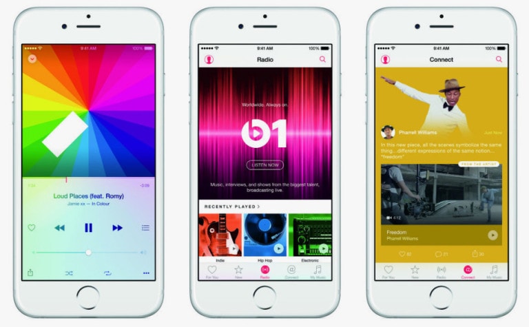 Apple 음악으로 iPhone에서 음악 다운로드