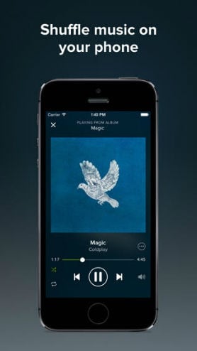 скачать музыку на ipad с помощью Spotify