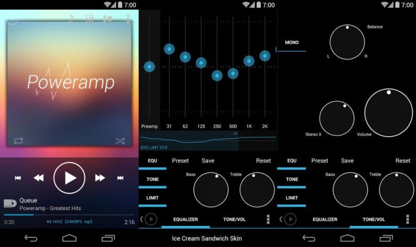 S9/S20 için müzik uygulaması - poweramp