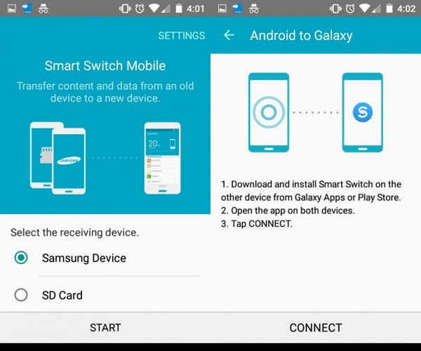 transfiera de Samsung antiguo a S20 usando el interruptor inteligente