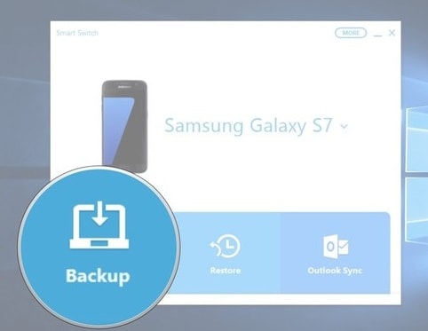 back-up Galaxy S9/S20 naar pc met slimme schakelaar