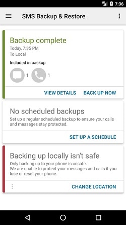 backup S9/S20 beskeder med sms backup app
