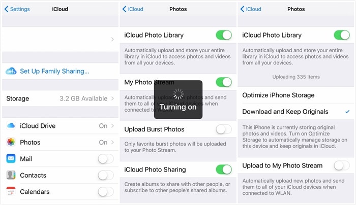 synchroniser des photos de mac à iphone en utilisant la bibliothèque de photos icloud
