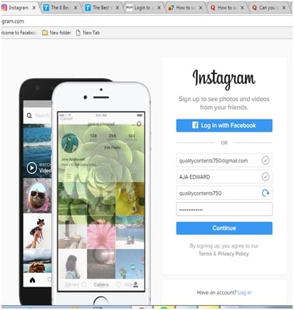 salva le foto di instagram su android