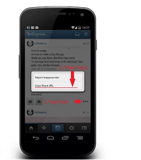 salvar fotos do instagram no android