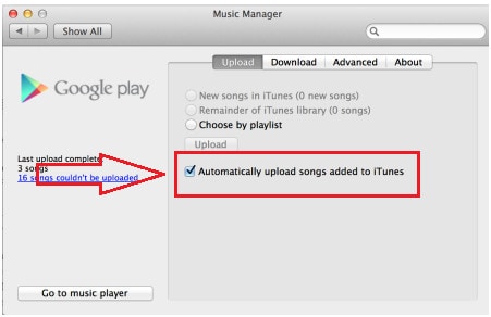 Télécharger de la musique iPhone/iPod/iPad sur Google Music-étape 7