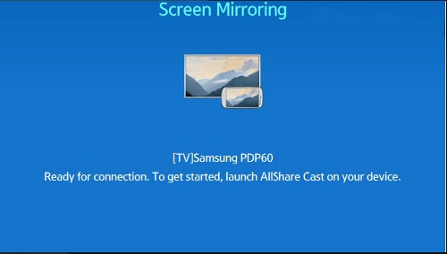 Allshare Cast를 사용하여 Samsung Galaxy-go에서 화면 미러링 켜기