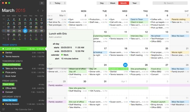 Fantastical 2 Kalender-App