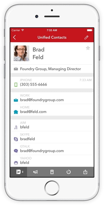 kontakt manager til iPhone - FullContact