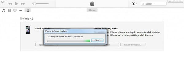 begynne å få iPhone ut av gjenopprettingsmodus med iTunes