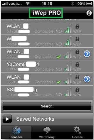 find wifi-adgangskode på iphone-iWep PRO