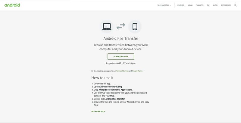 transfert de fichiers Android - déplacer des photos Samsung S10/S20