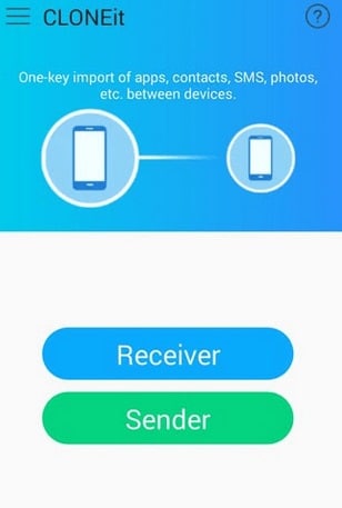 Aplicación de transferencia de datos de Android a Android-Cloneit