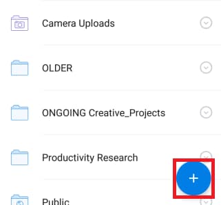 añadir archivos desde dropbox