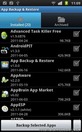 aplicativos gratuitos de restauração de backup do Android