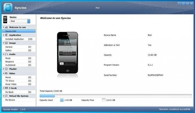 Alkalmazások átvitele iPadről iPadre - SynciOS