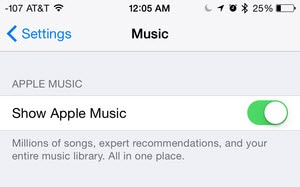 Apple Musik umschalten