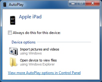 Overfør bilder fra iPad til SD-kort direkte via PC