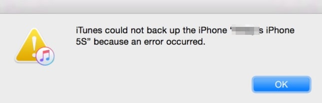 由於發生錯誤，iTunes 無法備份 iPhone