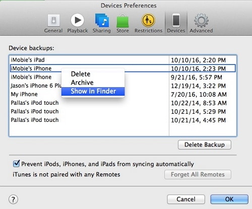 mac上的iTunes備份位置
