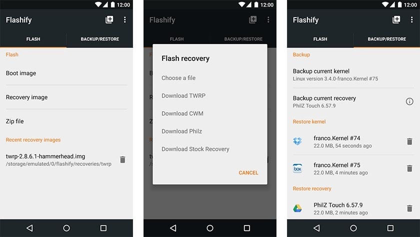 A legjobb alkalmazások a Samsung Note 8-Flashify gyökerezéséhez