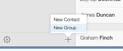Bedste måder at sende gruppebeskeder med Android eller iPhone - vælg Ny gruppe