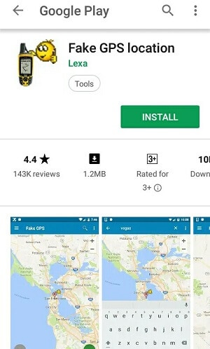 Falske GPS -app